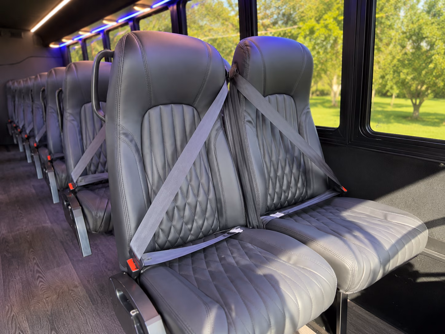 el monte 18 passenger minibus interior