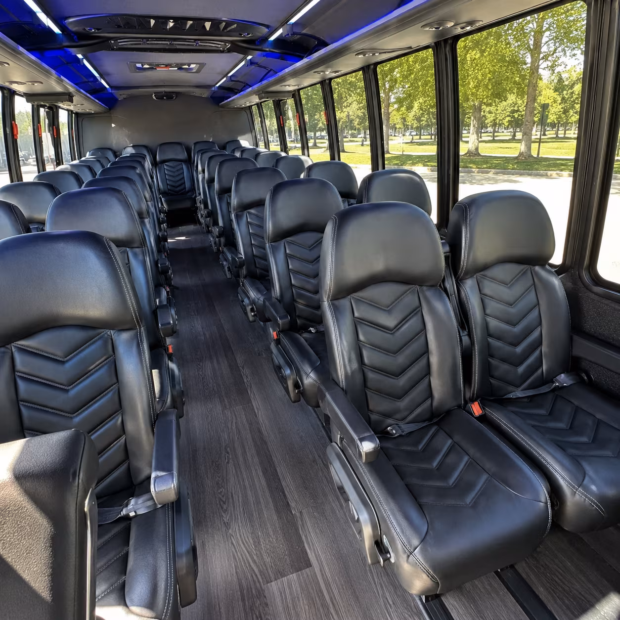 el monte 30 passenger minibus inside