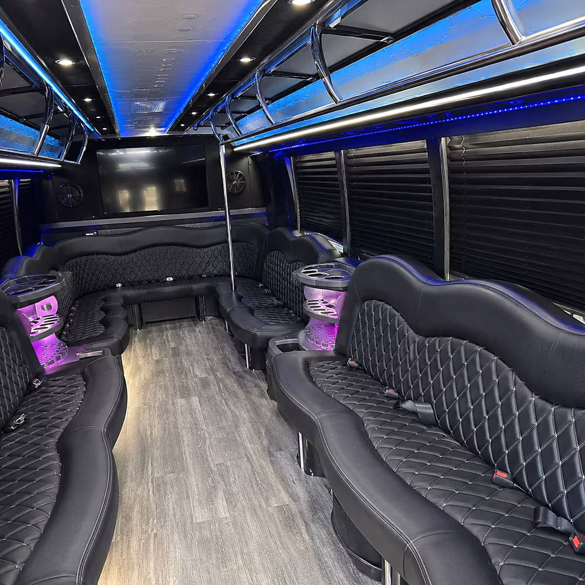 el monte holiday party bus rental
