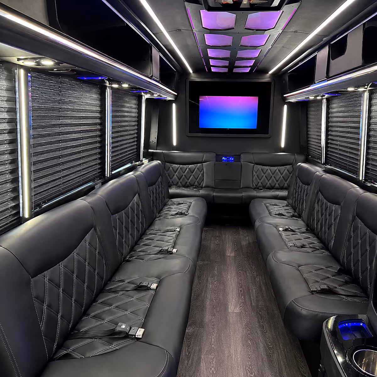 el monte party bus interior