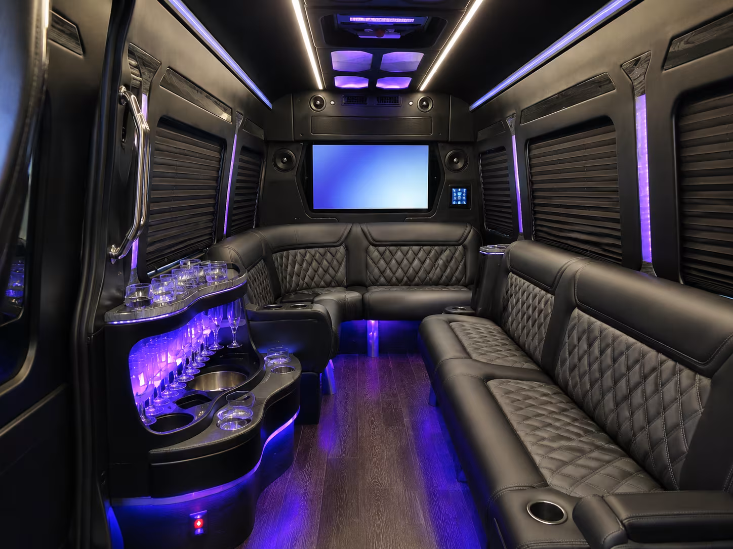 el monte sprinter limousine inside