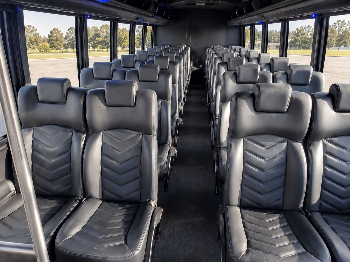 shuttle buses for el monte wedding guests between hotels and venues